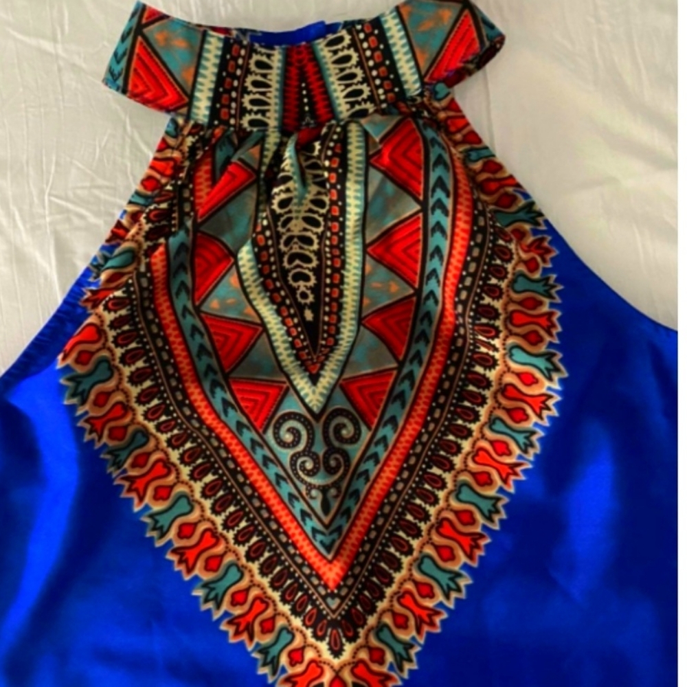 Band of Gypsies Dress Bohemian Tribal Choker Size Medium - Picture 9 of 12